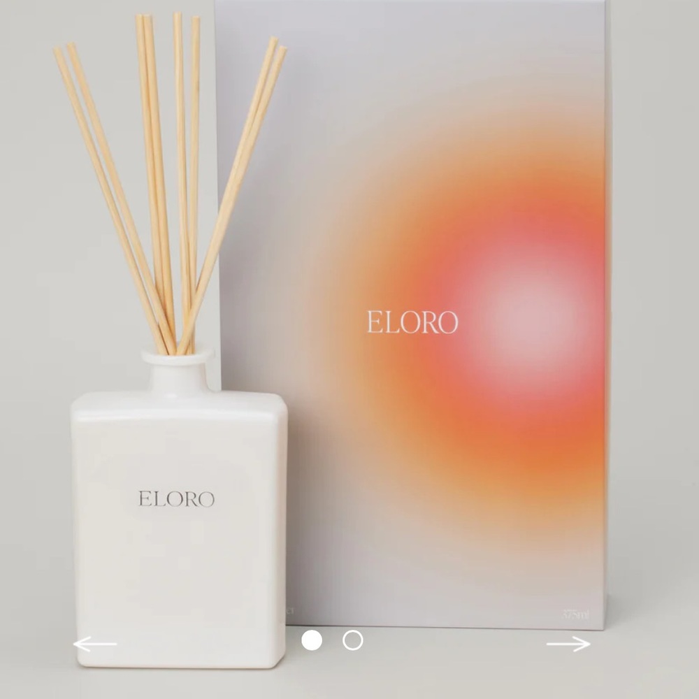 ELORO modern holiday pine reed diffuser NWT